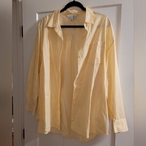 Yellow Striped Button Down